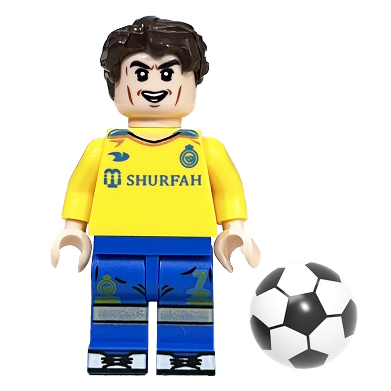 (Pelé) Collectable Mini Figures Series Sports Football Star Building Blocks Educational Toys Festival and Party Gifts for Kids 