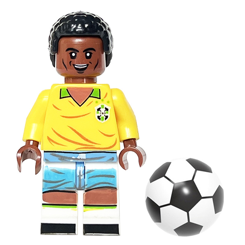Collectable Mini Figures Series Sports Football Star Building Blocks Educational Toys Festival and Party Gifts for Kids 