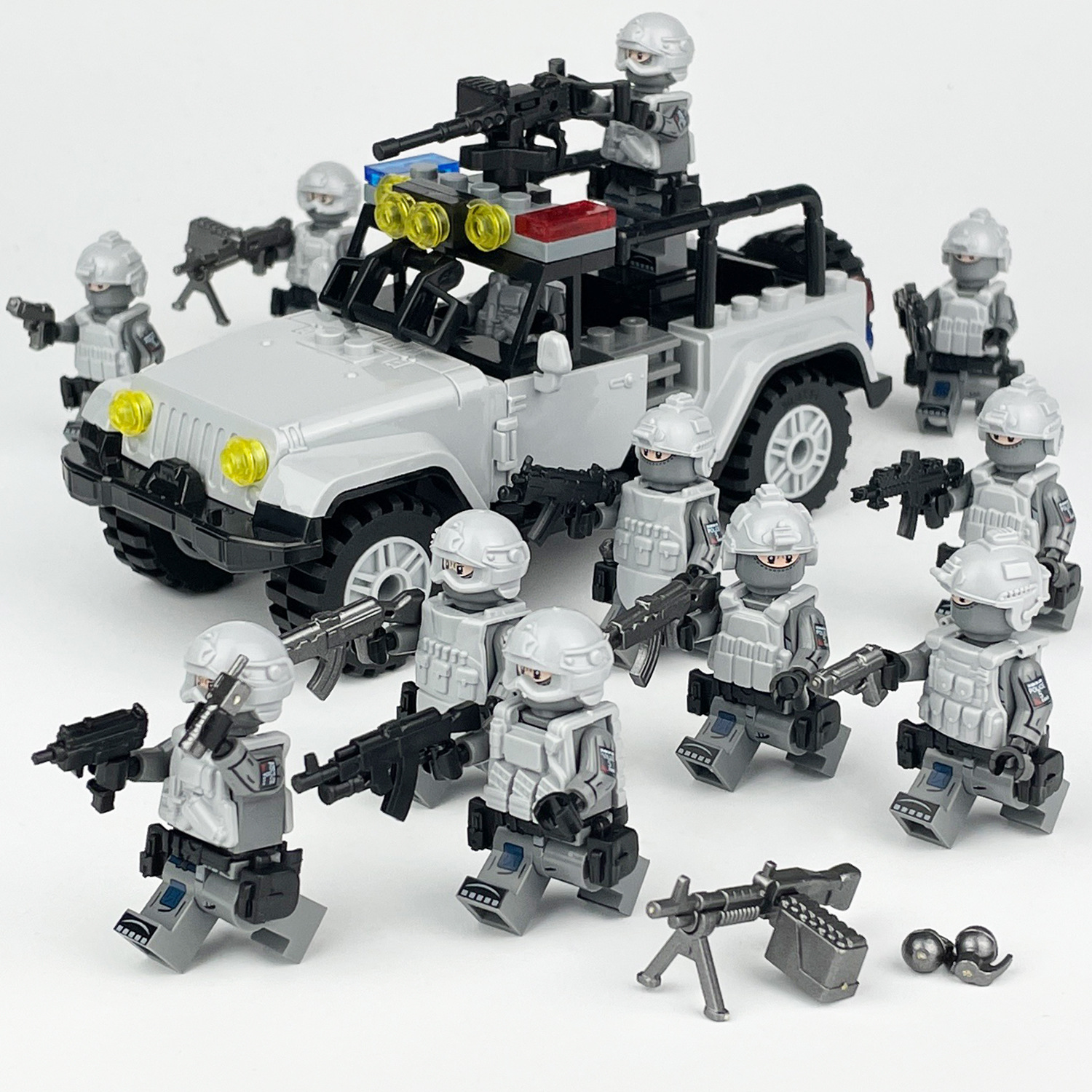 Soldiers Toys Mini Figures Counter Terrorism Advance Team Special Forces Building Blocks Military Strategy Game Gift for Kid