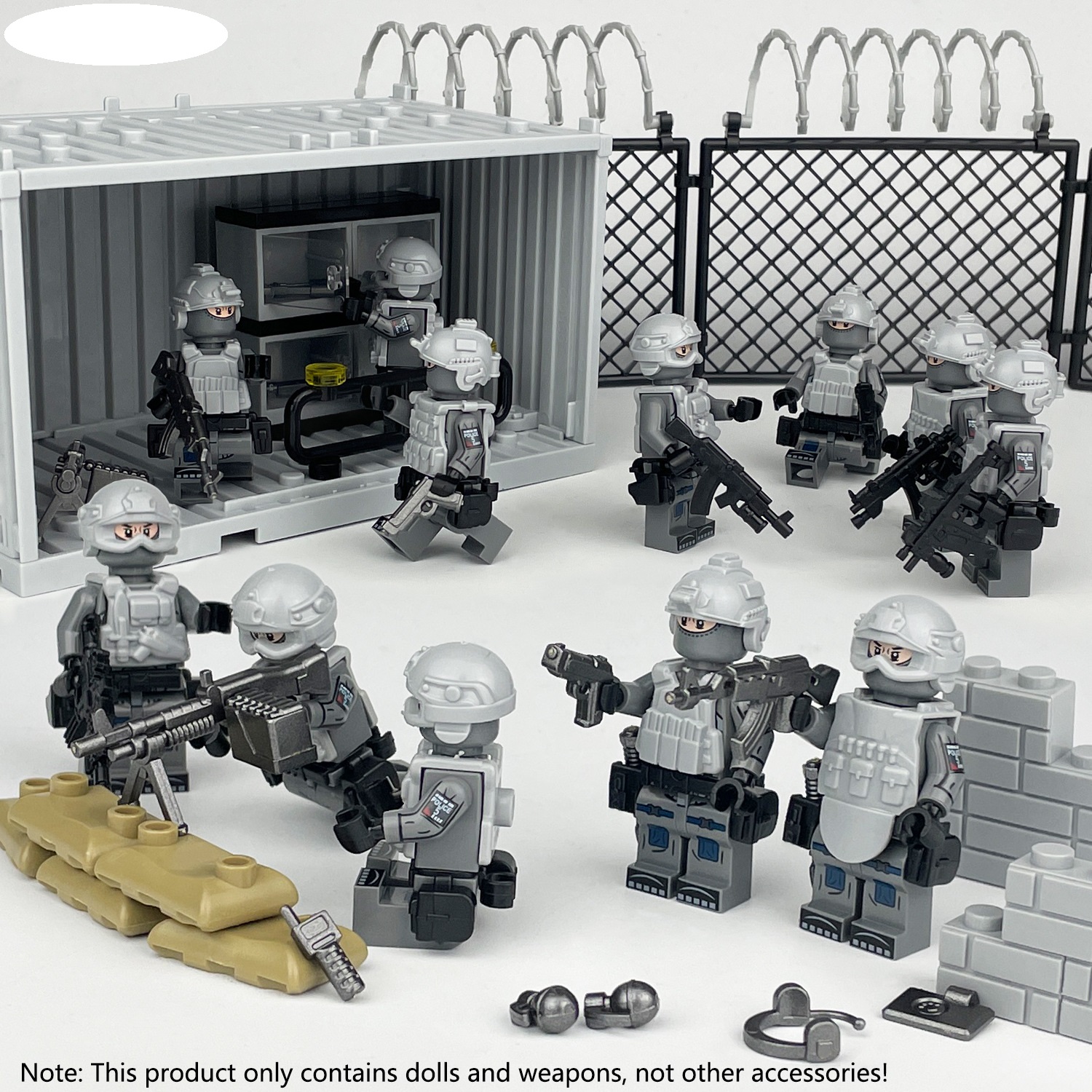 Soldiers Toys Mini Figures Counter Terrorism Advance Team Special Forces Building Blocks Military Strategy Game Gift for Kid