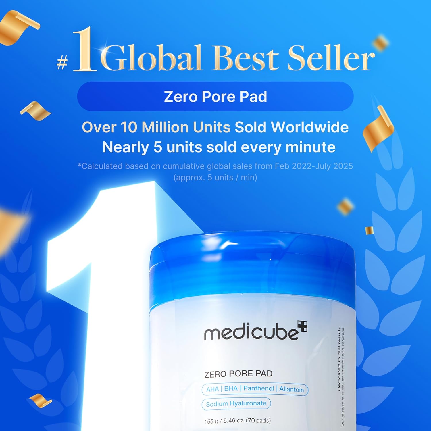 medicube Zero Pore Pads Dual-Textured Facial Toner Pads Exfoliation and Pore Care with AHA Lactic Acid BHA Salicylic Acid All Skin Types Korean Skin Care 155g