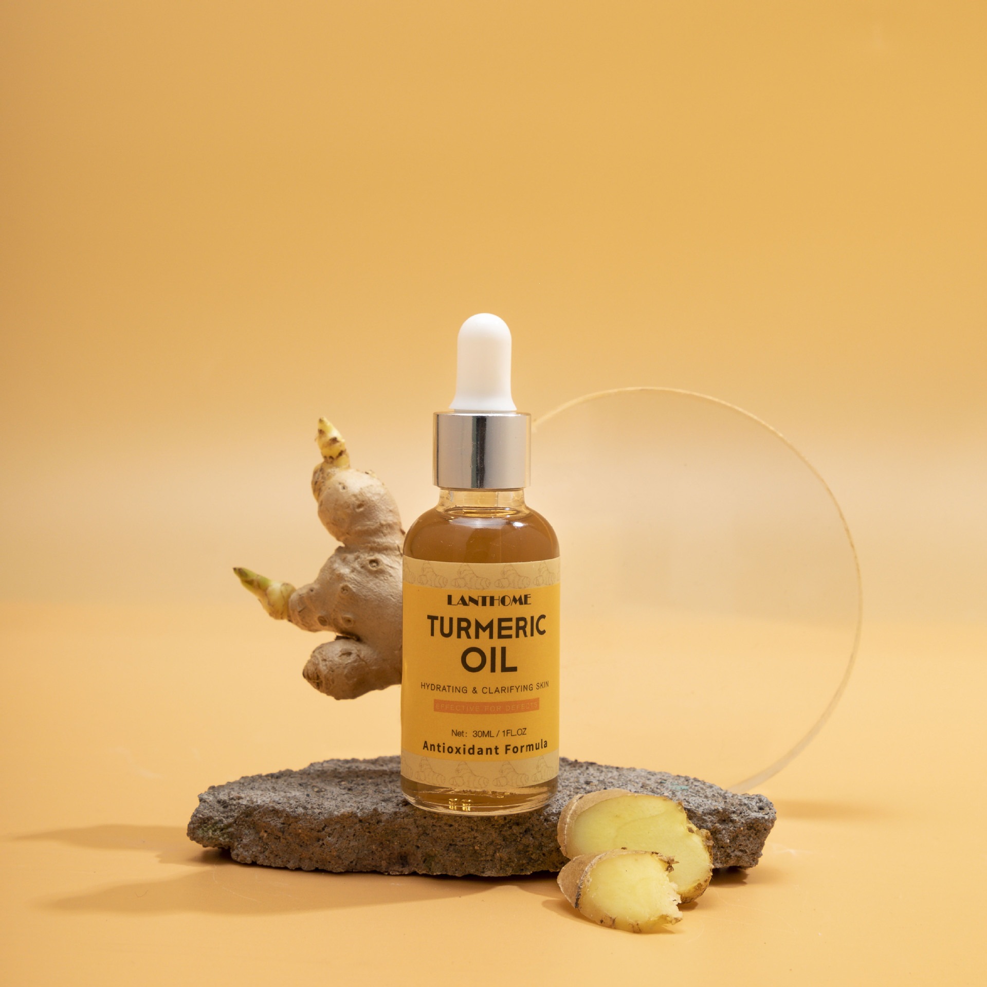 Turmeric Serum For Brightening And Nourishing Dull Skin Complexion Even Tone Hydrating Glow Boosting Facial Oil 30ml