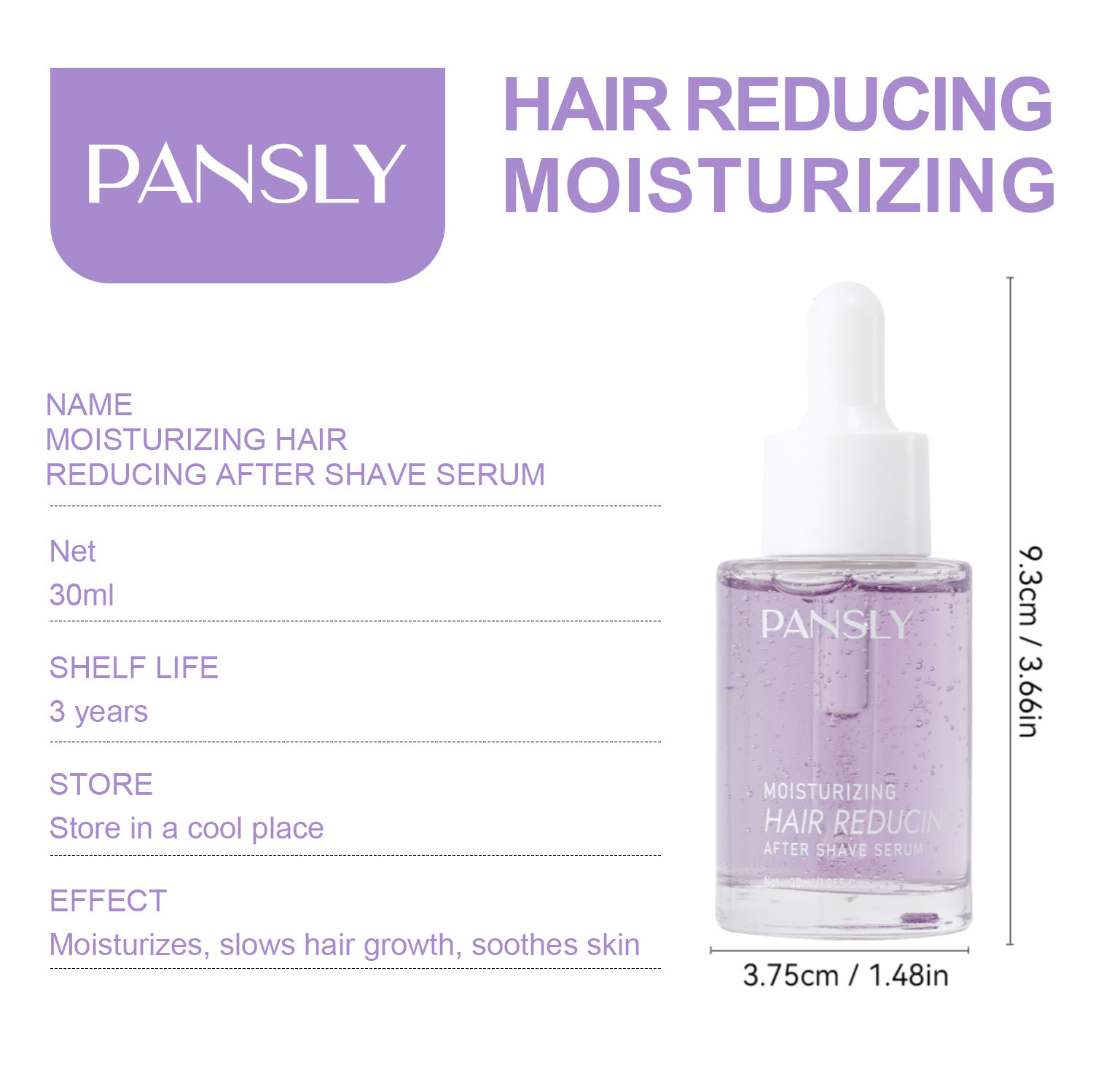 Hair Inhibition Serum For Slowing Unwanted Hair Growth Gentle Skin Soothing And Daily Care Essence