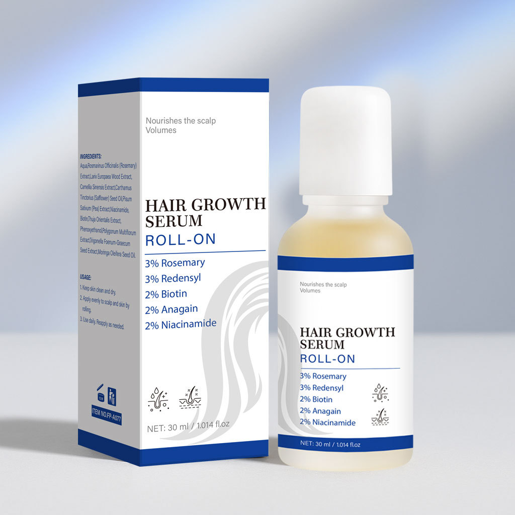 Hair Growth Serum Roll On Nourishing Scalp Treatment For Thinning Hair Daily Root Care 30ml