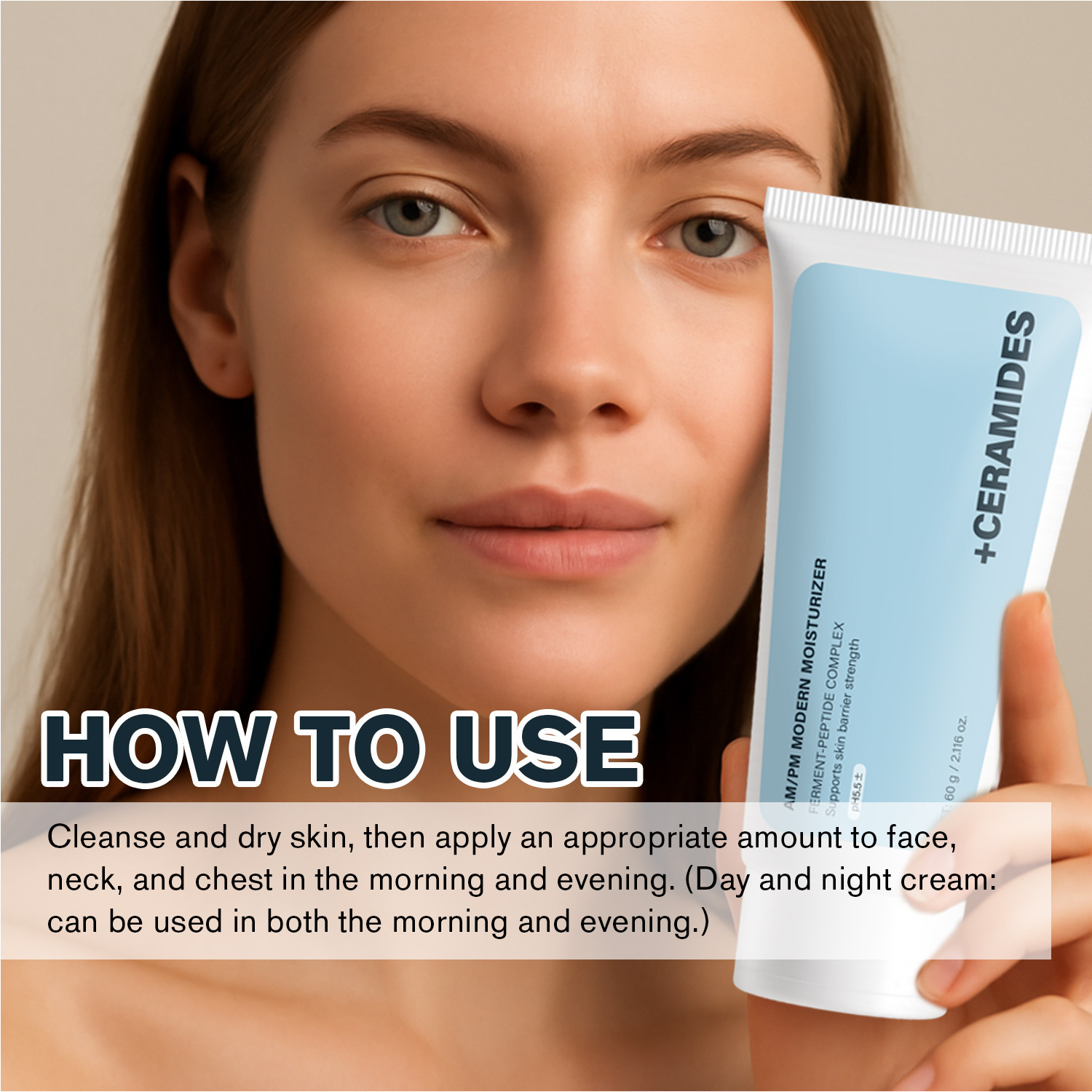 Day And Night Moisturizing Cream Hydrating Firming For Daily Facial Skin Care And Elasticity Support