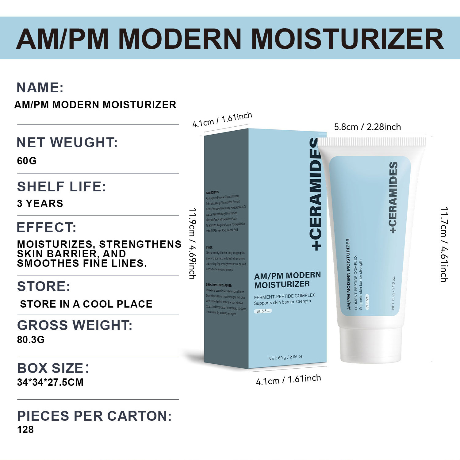 Day And Night Moisturizing Cream Hydrating Firming For Daily Facial Skin Care And Elasticity Support