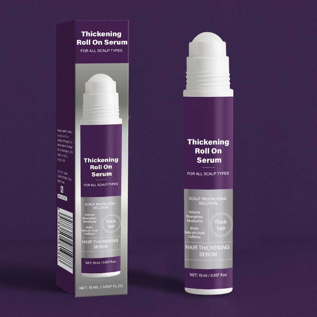 Hair Thickening Roll On Essence Nourishing Scalp Treatment For Thinning Hair Daily Root And Follicle Care