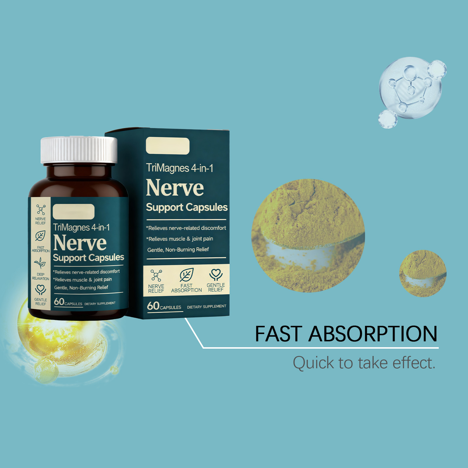 Body Care Capsule Improve Condition Boost Vitality Mild Comfort Fast Absorb Daily Dietary Supplement Nutrient Care Gentle Inner Health