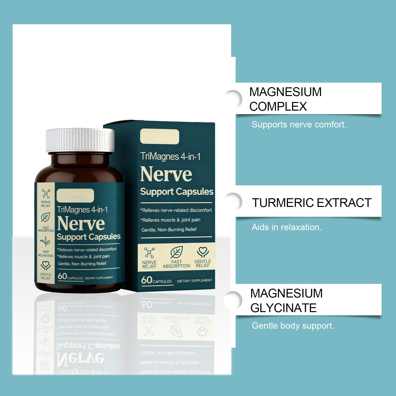 Body Care Capsule Improve Condition Boost Vitality Mild Comfort Fast Absorb Daily Dietary Supplement Nutrient Care Gentle Inner Health