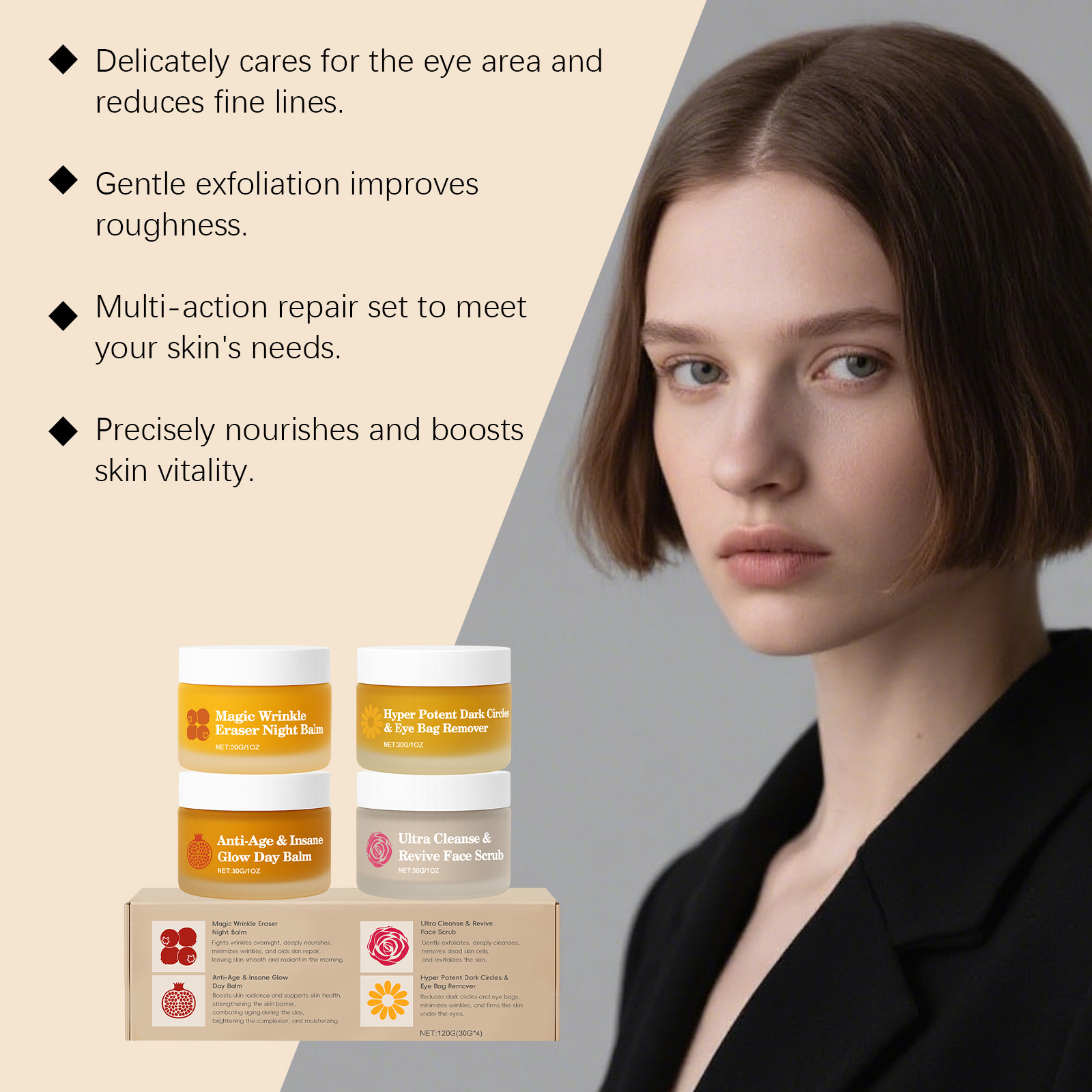 Multi Functional Day Night Set Moisturizing Hydrating Nourishing Skin Barrier Care Facial Eye Area Skin Day Night Applicable