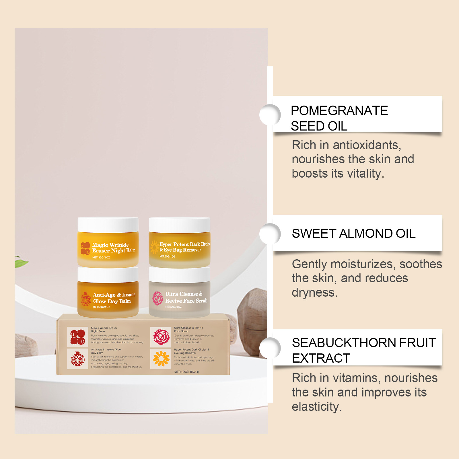 Multi Functional Day Night Set Moisturizing Hydrating Nourishing Skin Barrier Care Facial Eye Area Skin Day Night Applicable
