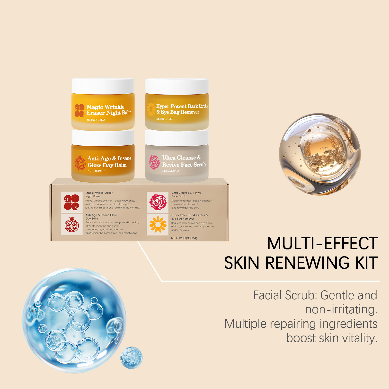 Multi Functional Day Night Set Moisturizing Hydrating Nourishing Skin Barrier Care Facial Eye Area Skin Day Night Applicable