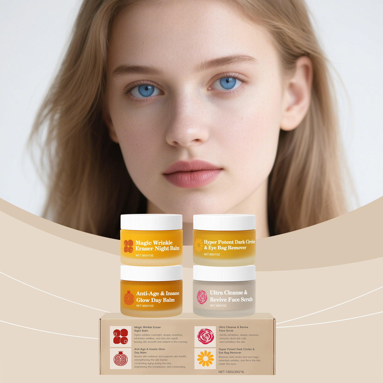 Multi Functional Day Night Set Moisturizing Hydrating Nourishing Skin Barrier Care Facial Eye Area Skin Day Night Applicable