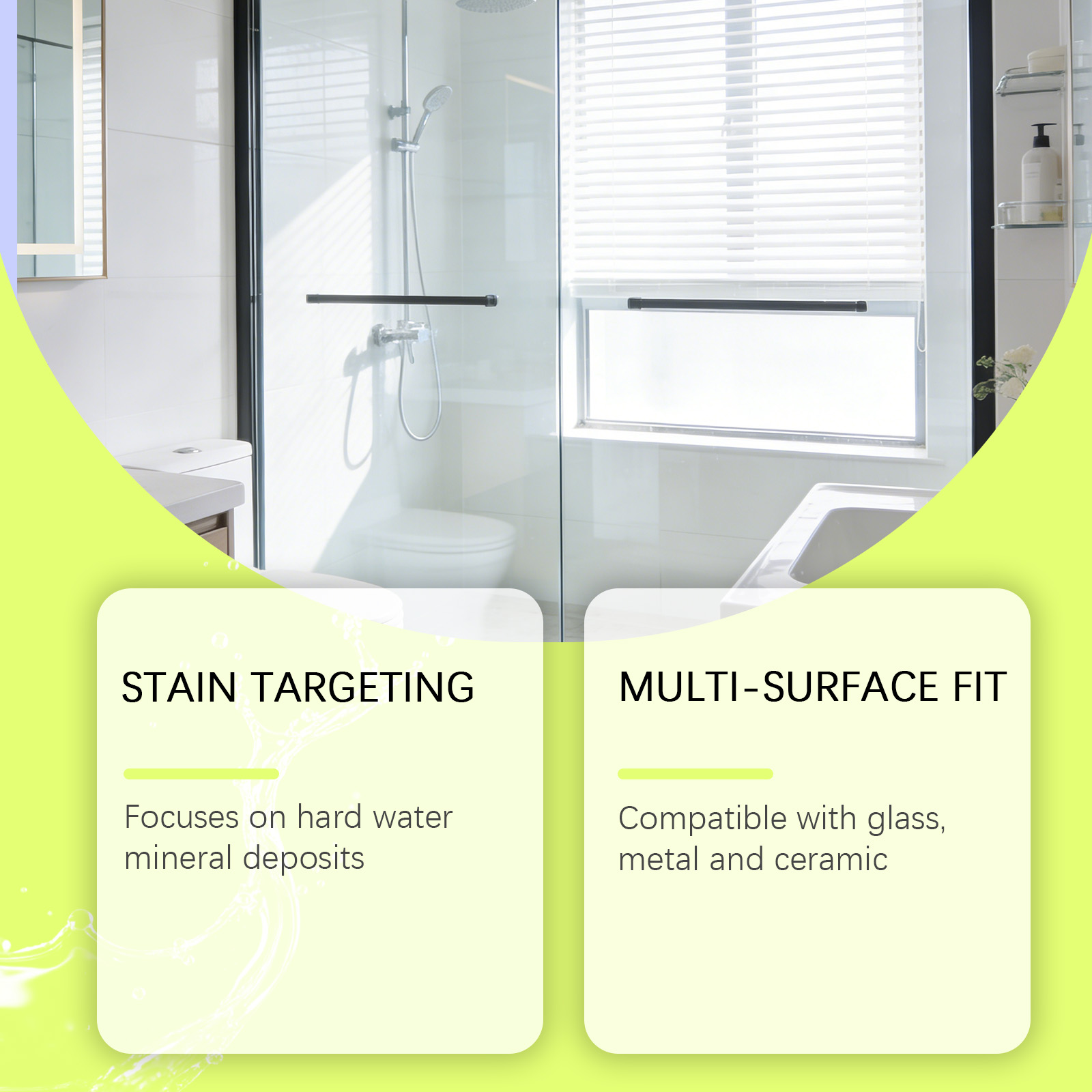Hard Water Stain Remover Multi Purpose Clean Shiny Kitchen Bathroom Sink Dirt Household Care Wash