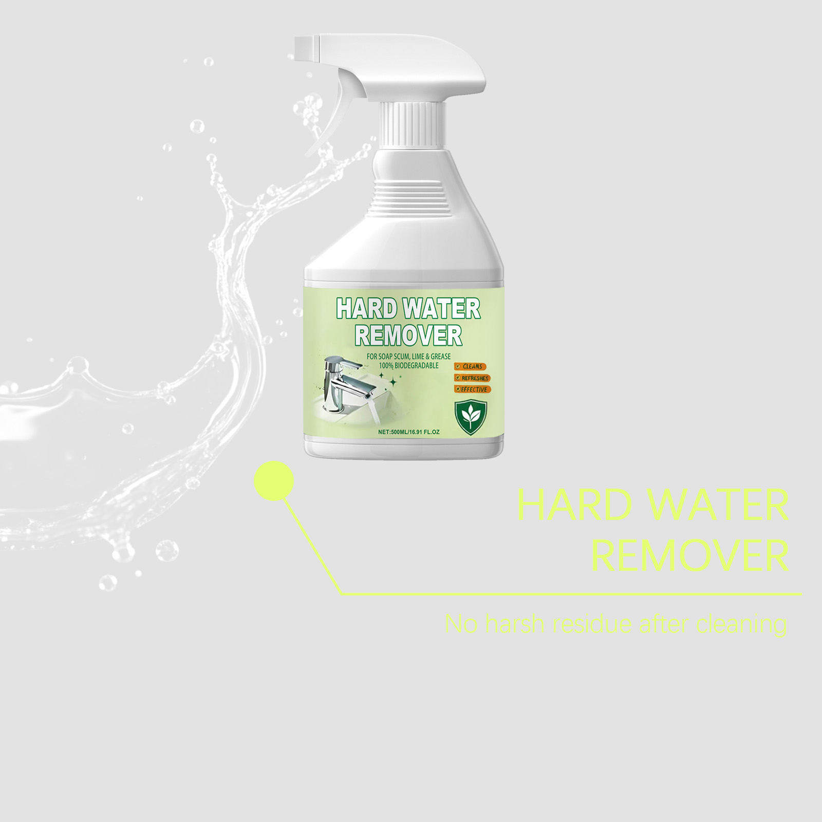Hard Water Stain Remover Multi Purpose Clean Shiny Kitchen Bathroom Sink Dirt Household Care Wash