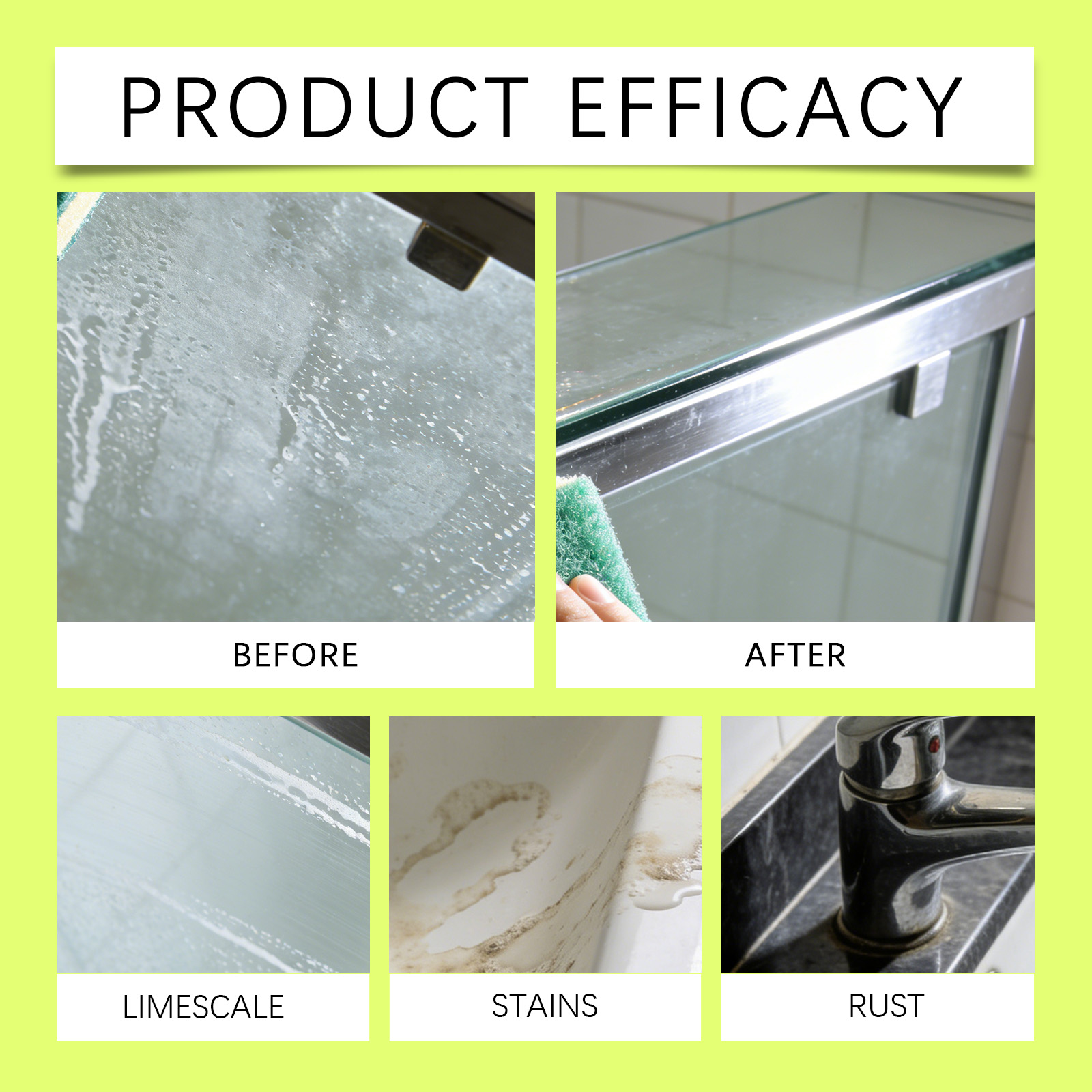Hard Water Stain Remover Multi Purpose Clean Shiny Kitchen Bathroom Sink Dirt Household Care Wash