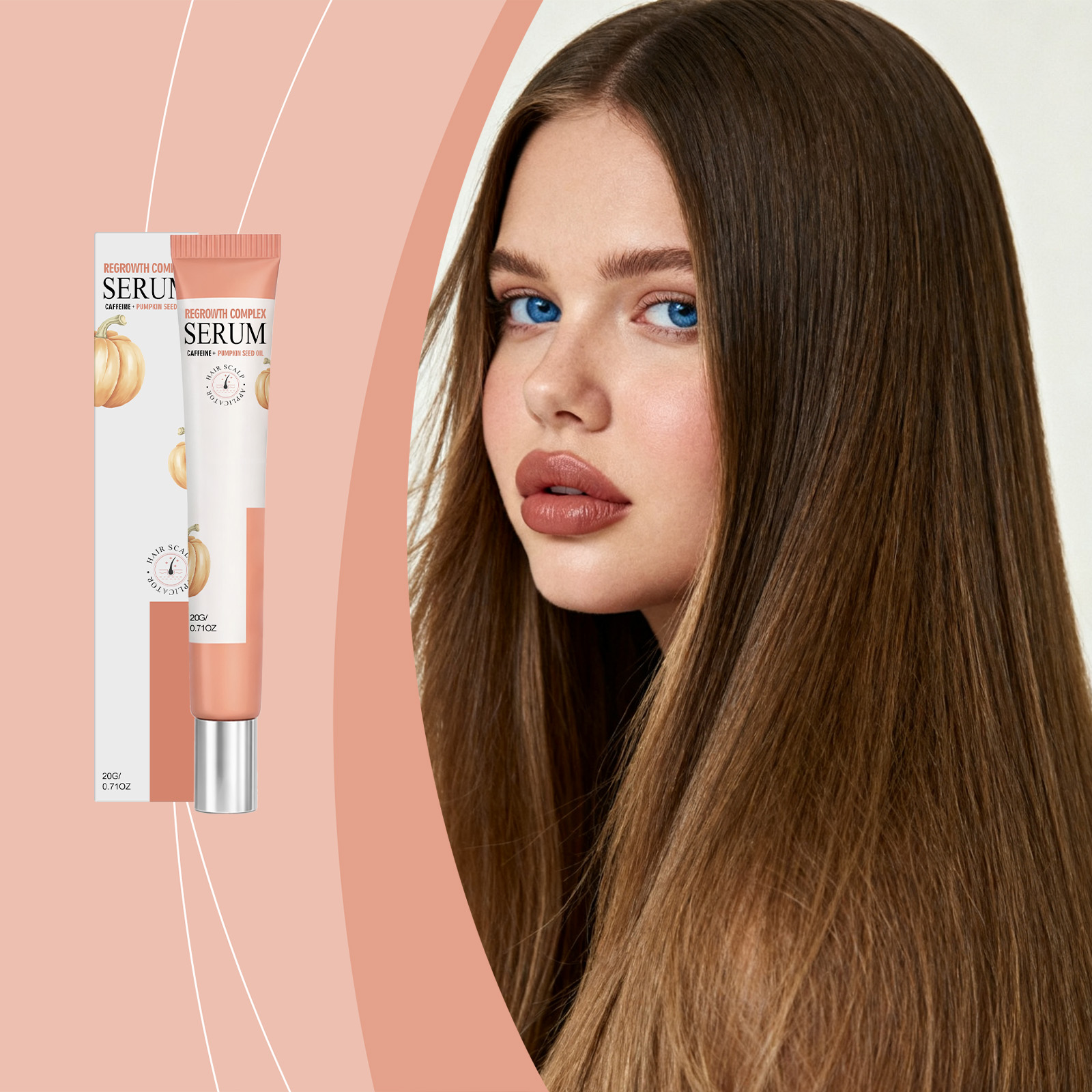 Scalp Care Essence Roller Nourishing Refreshing Silky Glossy Daily Massage Protect Hair Scalp Tresses Soft Hydrating