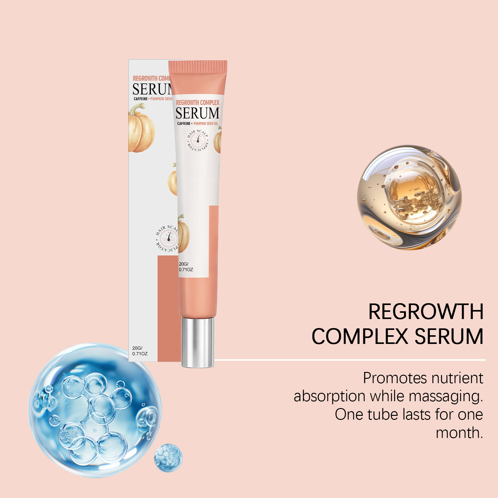 Scalp Care Essence Roller Nourishing Refreshing Silky Glossy Daily Massage Protect Hair Scalp Tresses Soft Hydrating