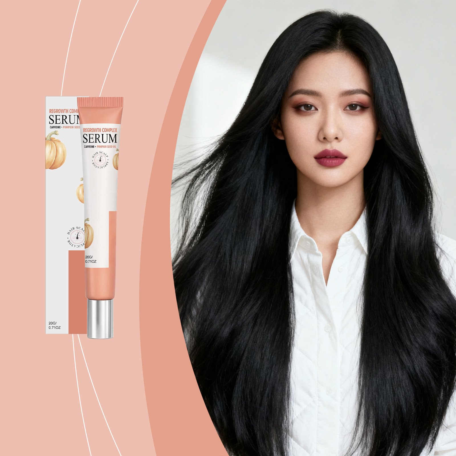 Scalp Care Essence Roller Nourishing Refreshing Silky Glossy Daily Massage Protect Hair Scalp Tresses Soft Hydrating