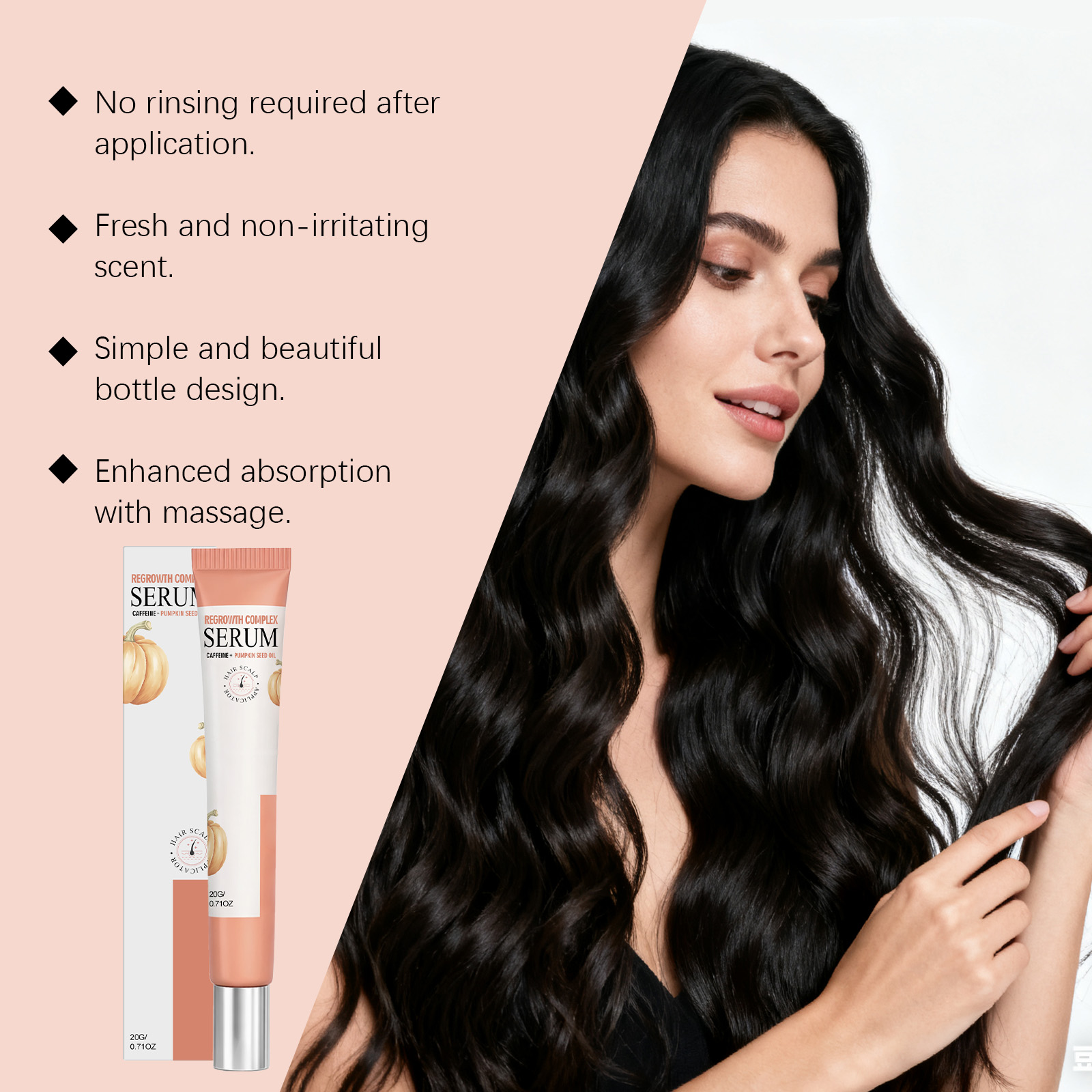 Scalp Care Essence Roller Nourishing Refreshing Silky Glossy Daily Massage Protect Hair Scalp Tresses Soft Hydrating