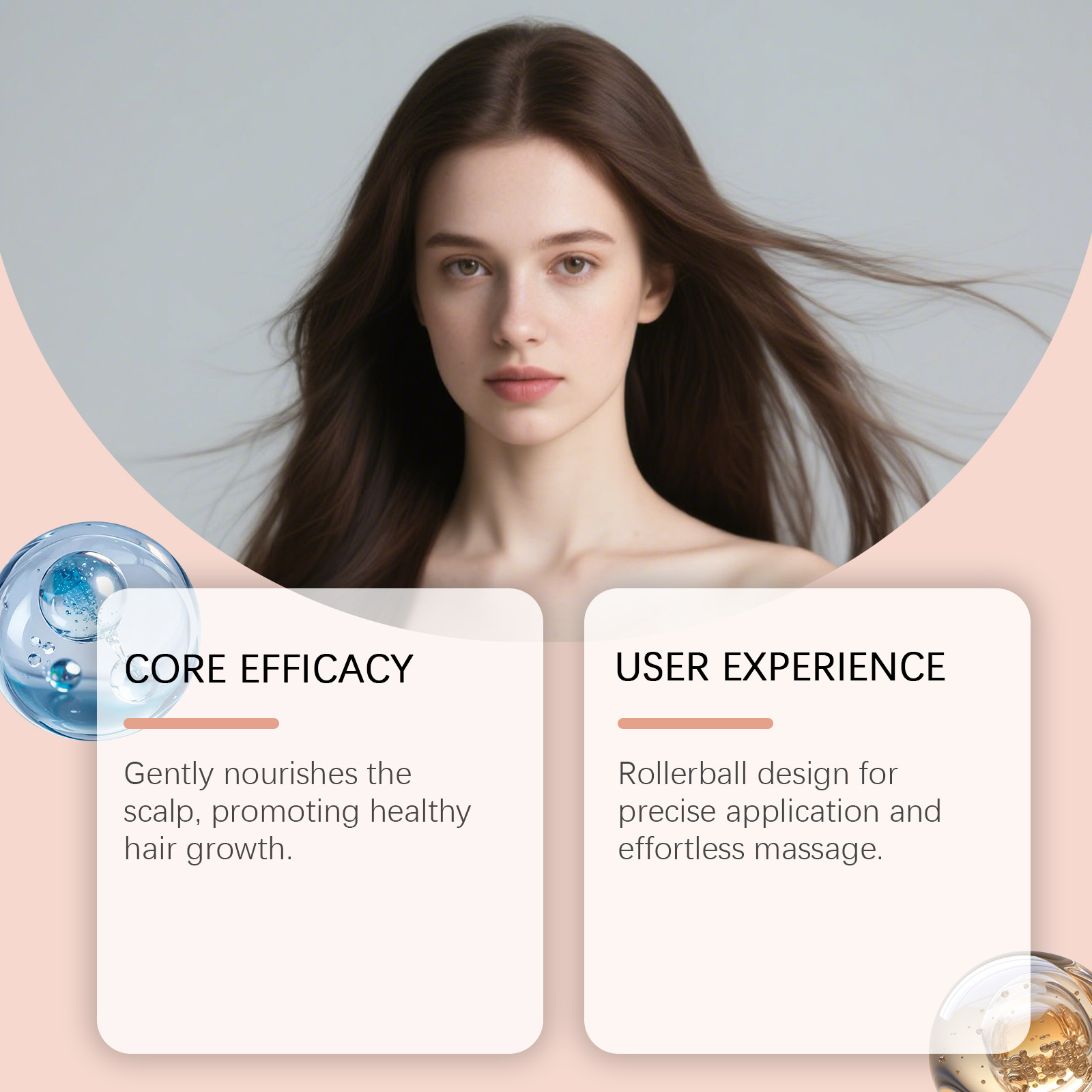 Scalp Care Essence Roller Nourishing Refreshing Silky Glossy Daily Massage Protect Hair Scalp Tresses Soft Hydrating
