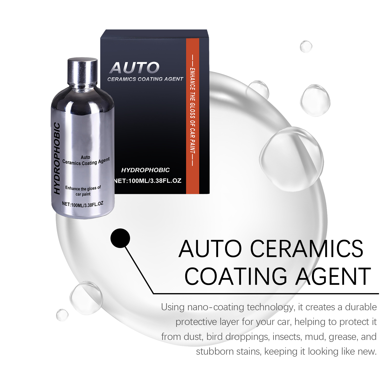 Car Ceramic Coating Agent Nano Spray Boost Surface Gloss Anti Rust Paint Protection For Vehicle Body Exterior Surface Care Liquid