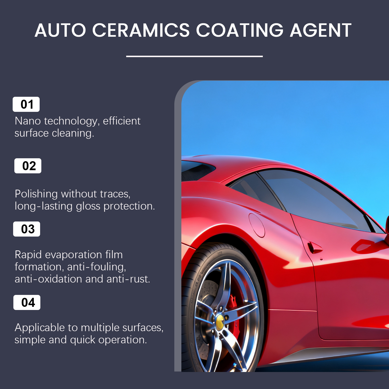 Car Ceramic Coating Agent Nano Spray Boost Surface Gloss Anti Rust Paint Protection For Vehicle Body Exterior Surface Care Liquid