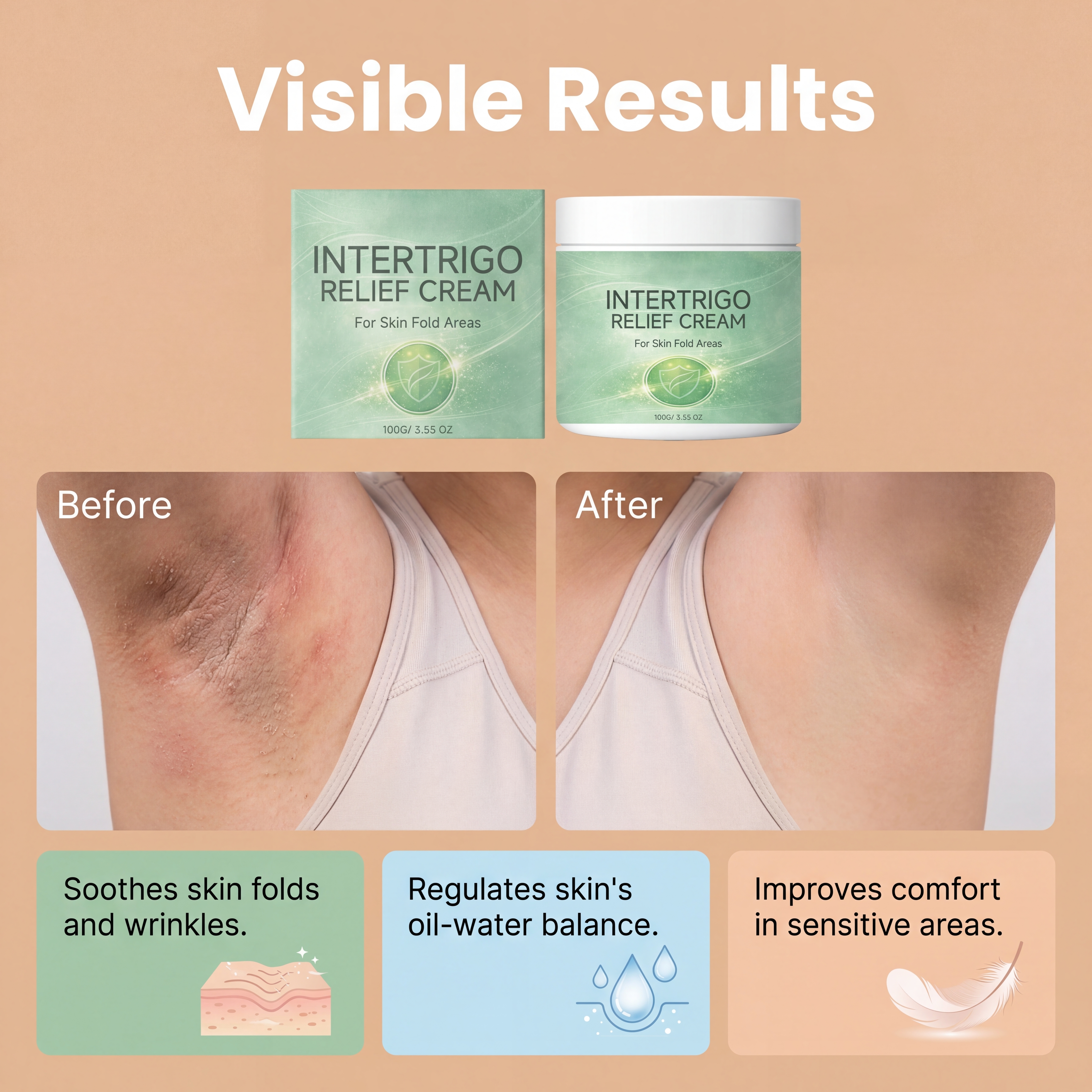 Skin Wrinkle Soothing Cream Gentle Nourishing Care For Facial Neck Body Dry Rough Tired Complexion