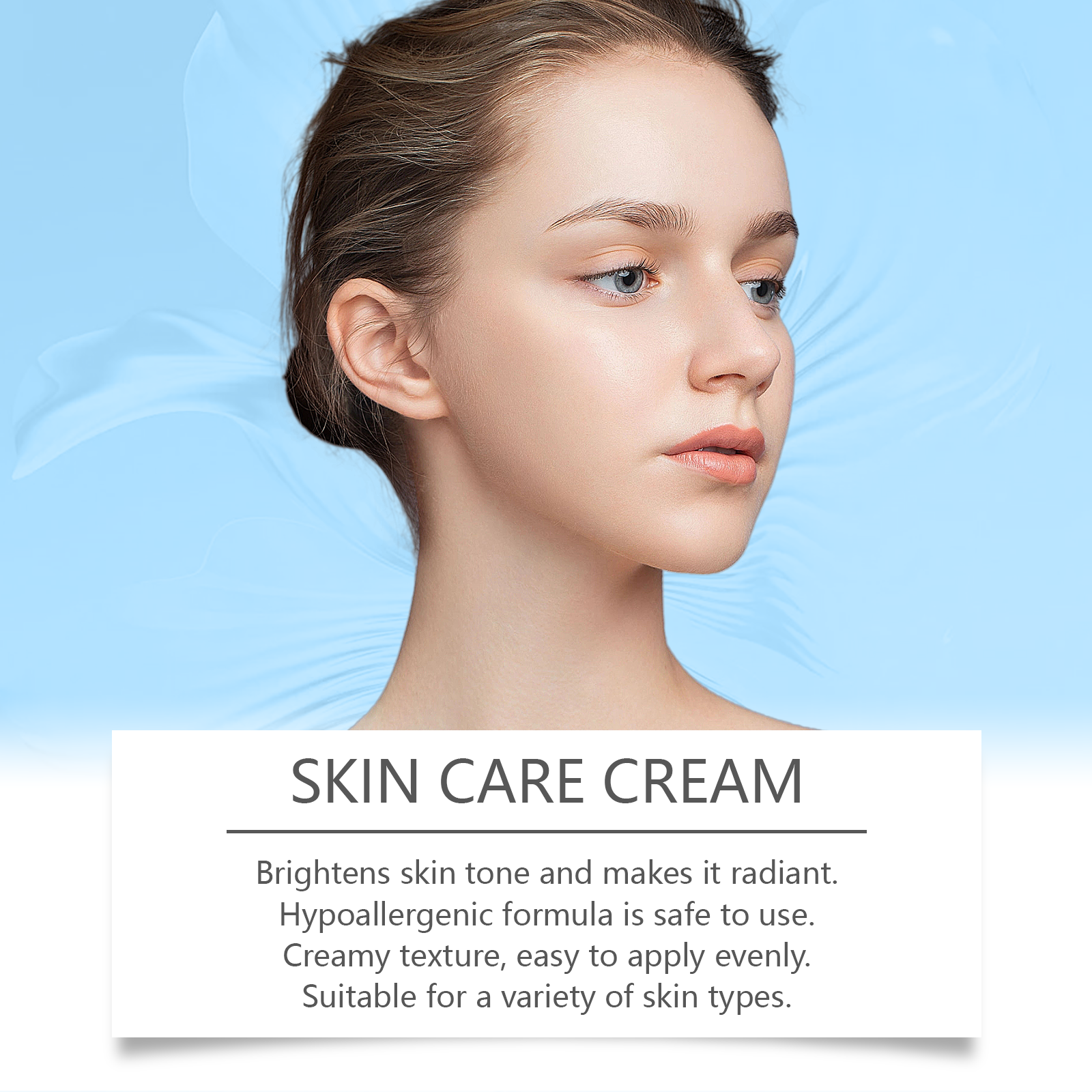 Facial Cream Mild Nourish Acne Moist Hydrate Refreshing Smooth Soften Daily Care