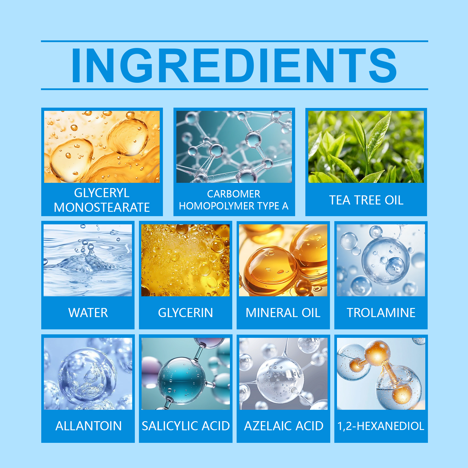 Facial Cream Mild Nourish Acne Moist Hydrate Refreshing Smooth Soften Daily Care