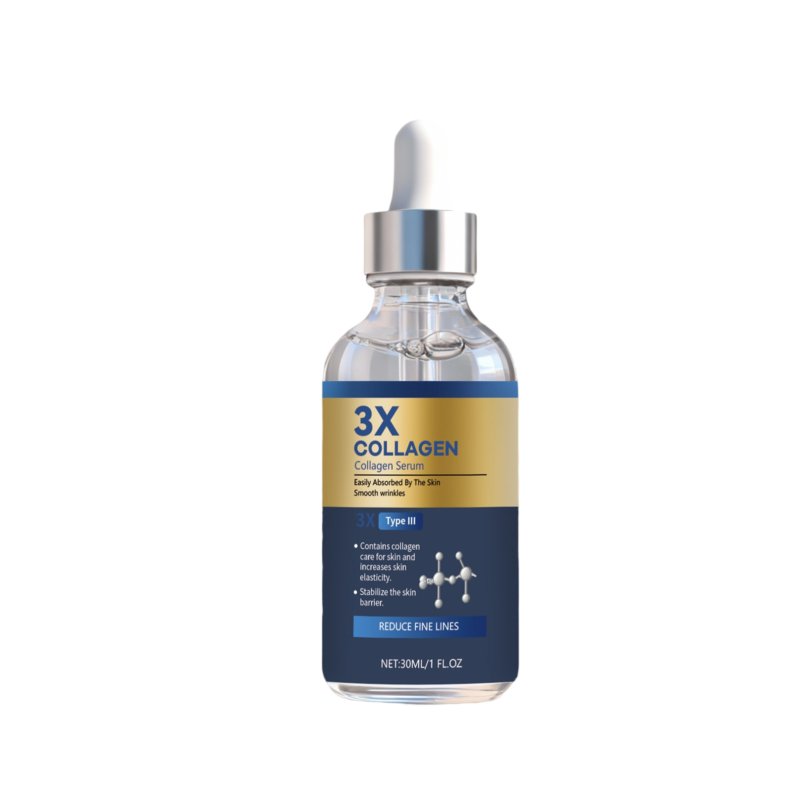 Collagen Essence Liquid Moisturize Replenish Water Lock Water Hydrate Refreshing Easy Absorb Facial Skin Daily Care Gentle Light Smooth