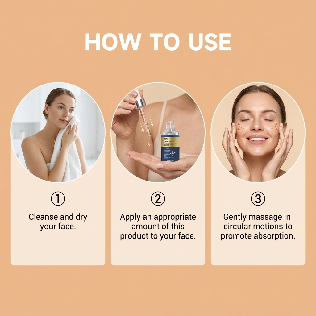 Collagen Essence Liquid Moisturize Replenish Water Lock Water Hydrate Refreshing Easy Absorb Facial Skin Daily Care Gentle Light Smooth