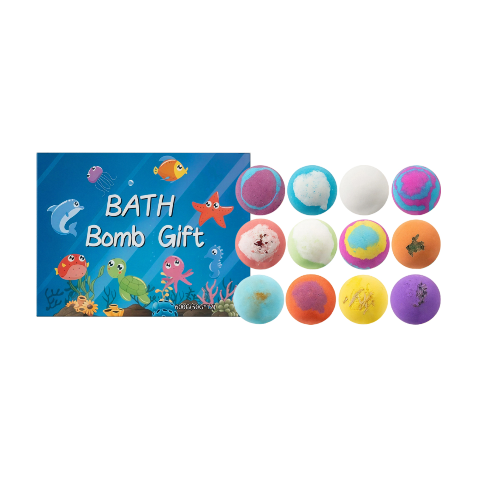 Bath Toy Ball Gift Set Mild Ingredients Nourish Moisturize Clean Body Skin Daily Shower Care