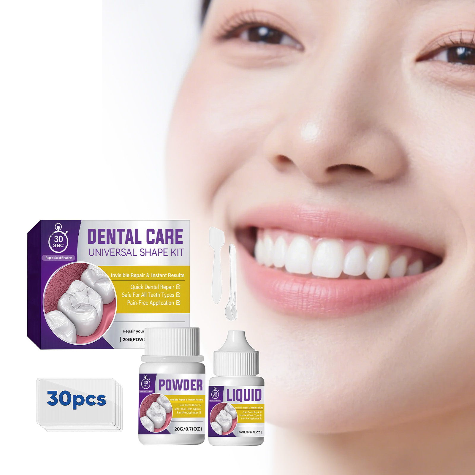 Gentle Formula Dental Care Kit For Daily Teeth Surface Beautifying Boost Smile Charm Appearance Display Attractive Look