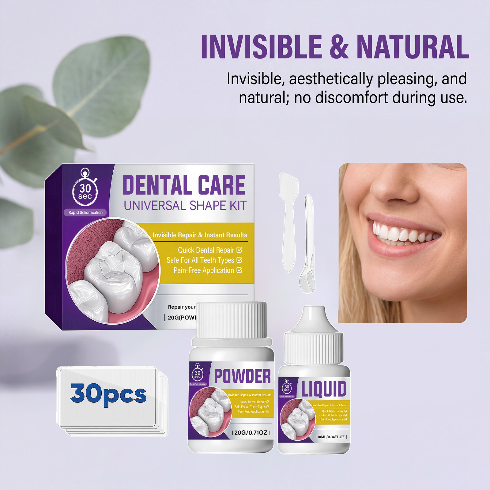 Gentle Formula Dental Care Kit For Daily Teeth Surface Beautifying Boost Smile Charm Appearance Display Attractive Look