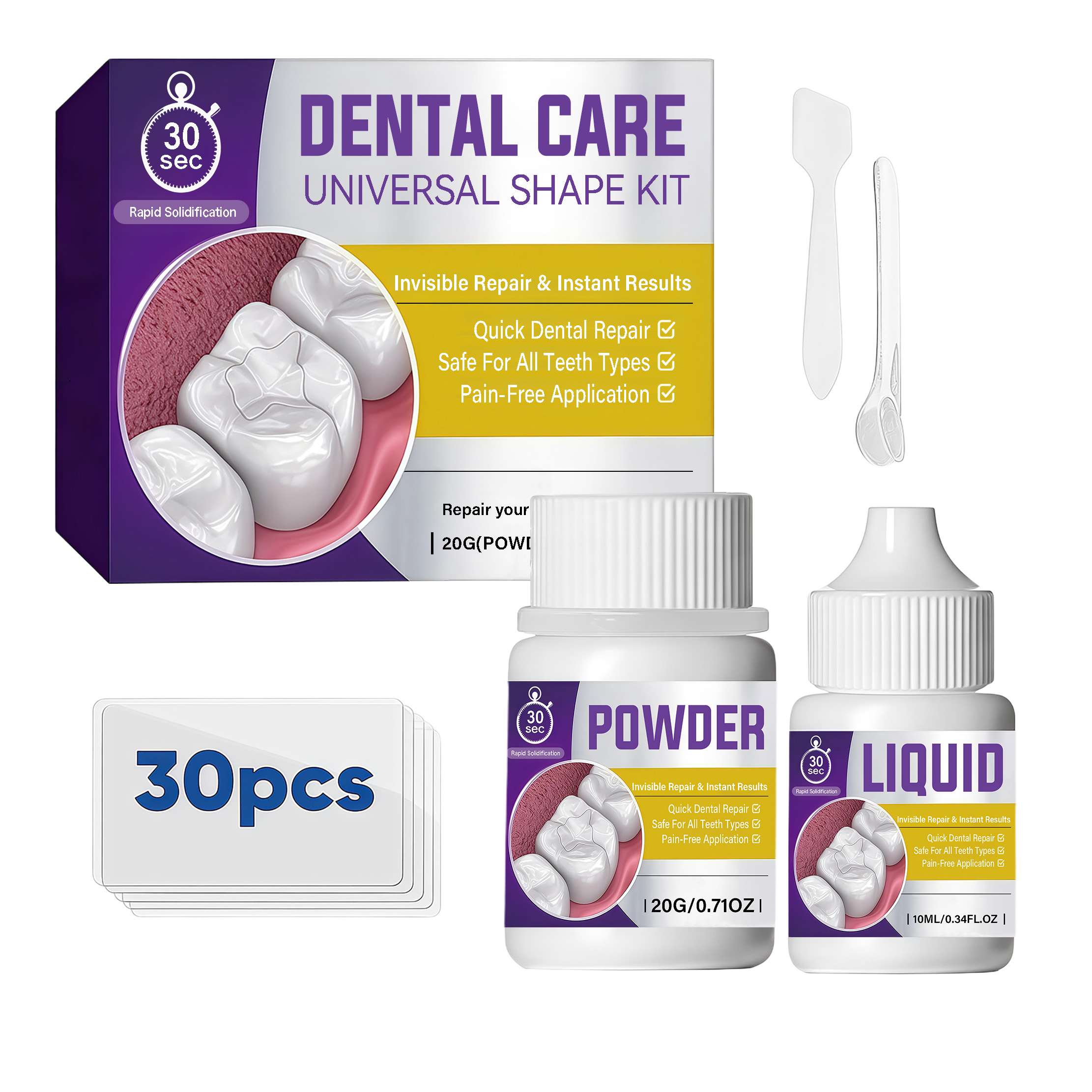 Gentle Formula Dental Care Kit For Daily Teeth Surface Beautifying Boost Smile Charm Appearance Display Attractive Look