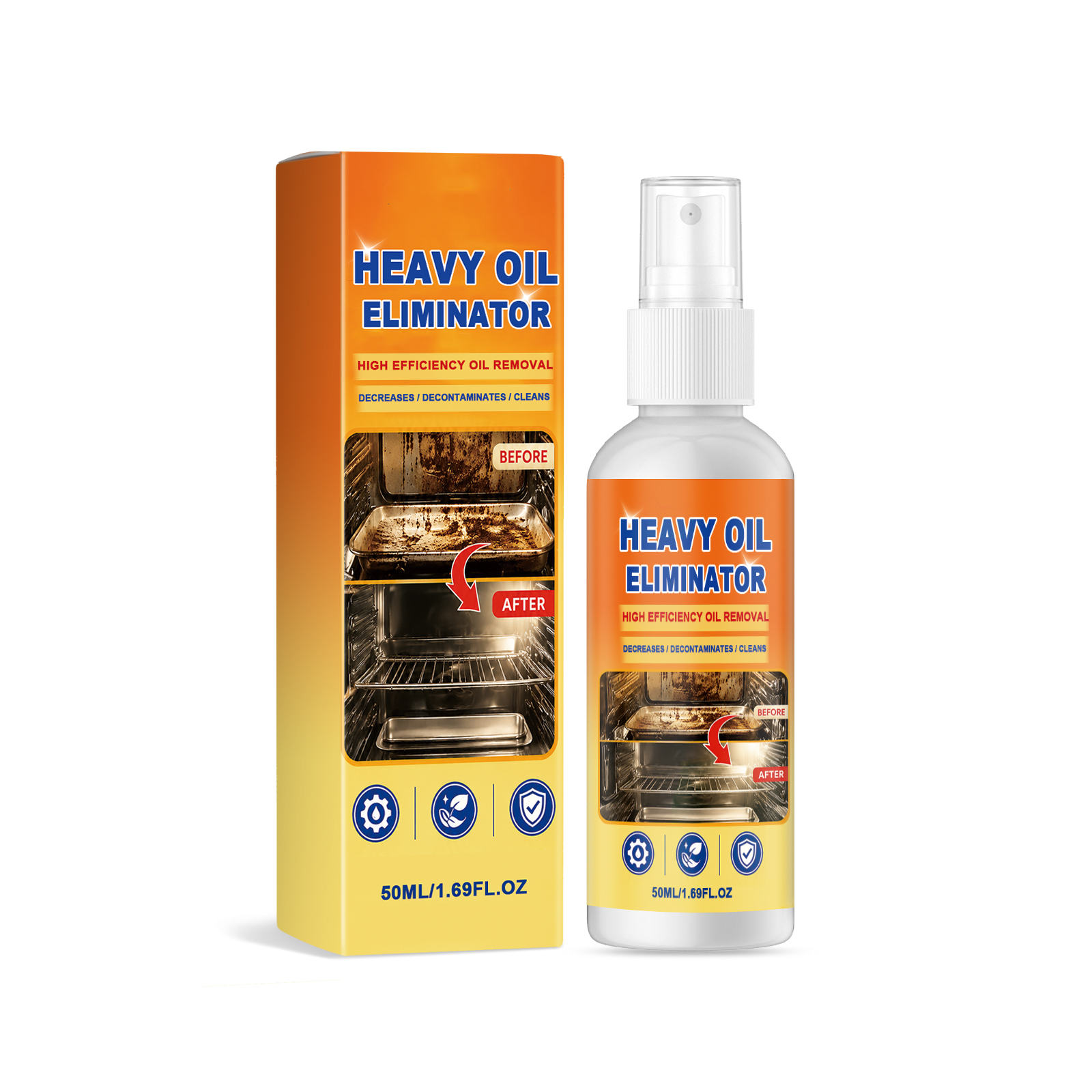 Heavy Grease Cleaning Spray Household Decontamination Purification Renovation Tool Kitchen Steam Oven Microwave Cookware