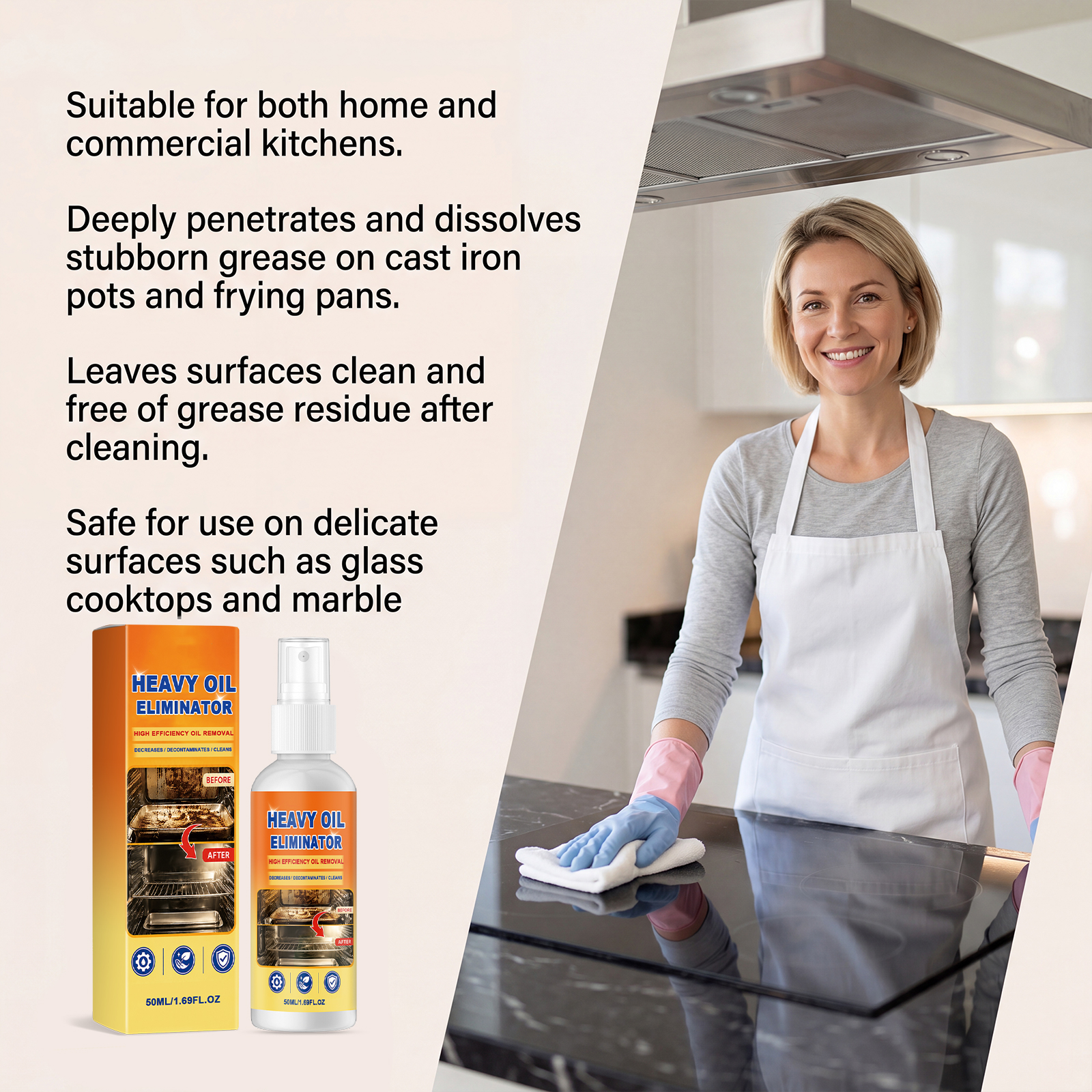 Heavy Grease Cleaning Spray Household Decontamination Purification Renovation Tool Kitchen Steam Oven Microwave Cookware