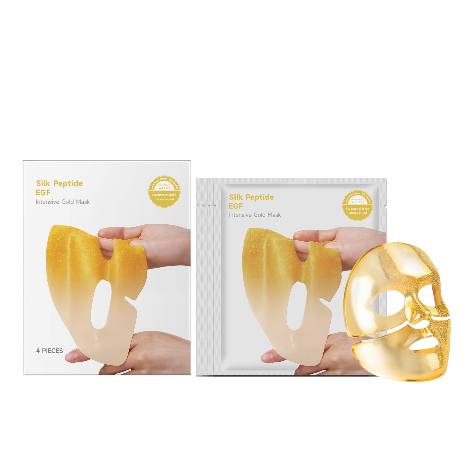 Golden Moisturizing Facial Mask Smooth Gentle Nourishing Delicate Skin Brightening Daily Care