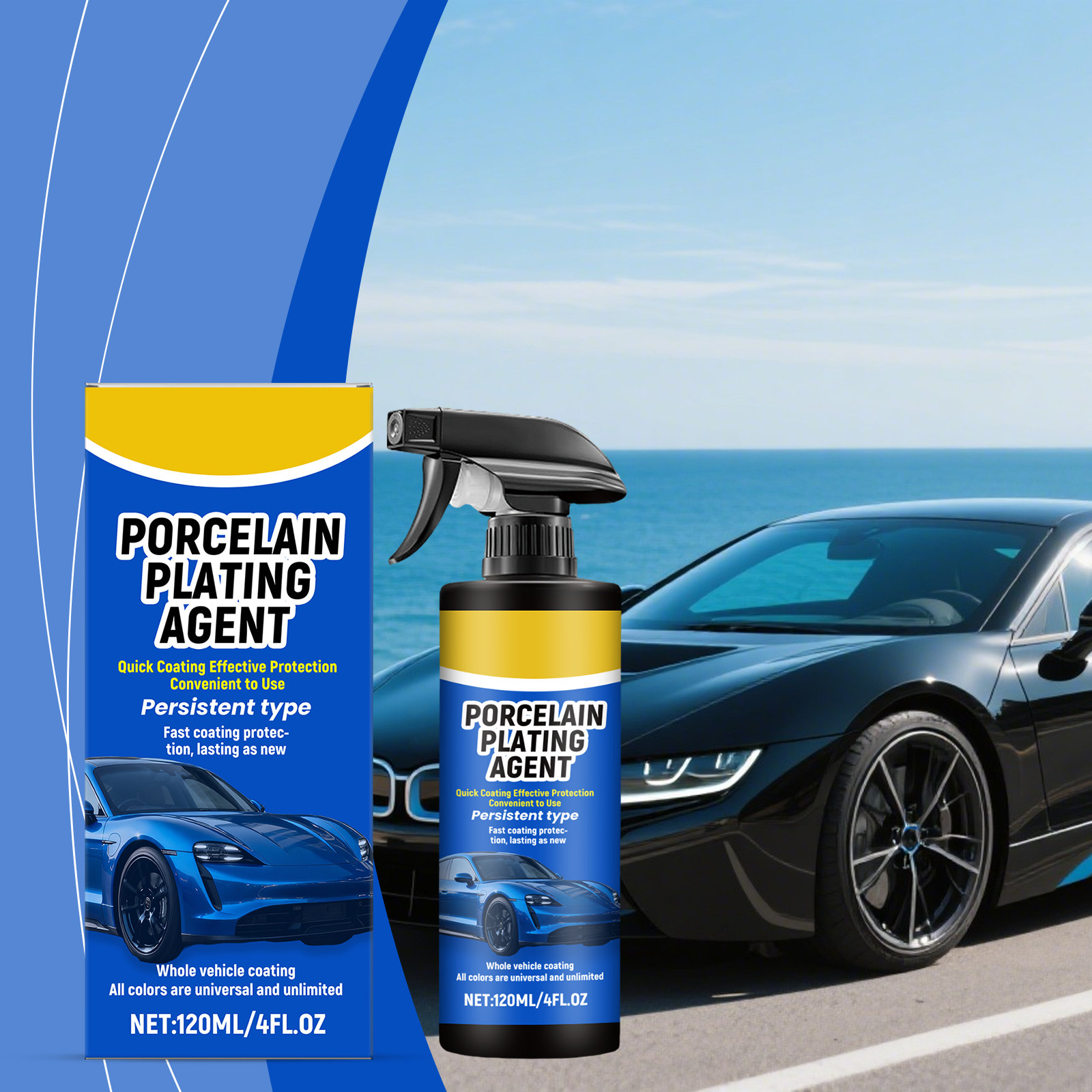 Car Coating Agent Spray Cleaning Stain Removal Waterproof Renovation Maintenance Body Mirror Gloss Protection
