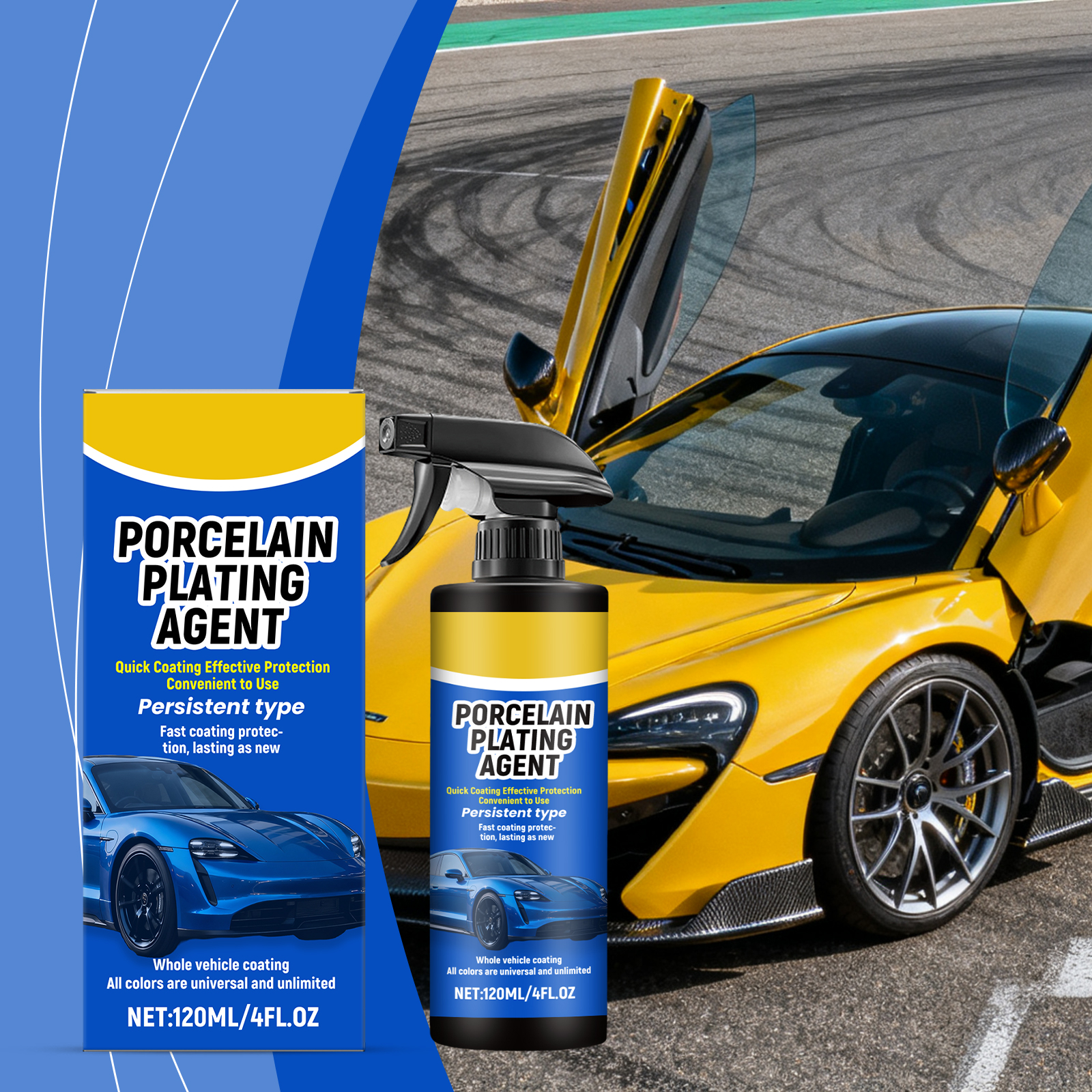 Car Coating Agent Spray Cleaning Stain Removal Waterproof Renovation Maintenance Body Mirror Gloss Protection