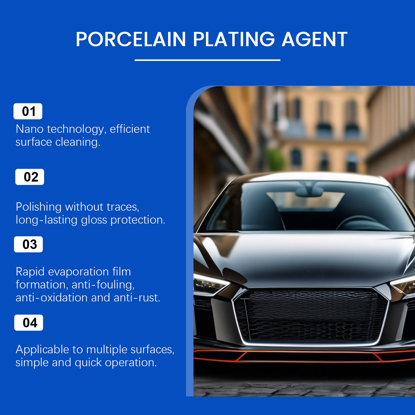 Car Coating Agent Spray Cleaning Stain Removal Waterproof Renovation Maintenance Body Mirror Gloss Protection