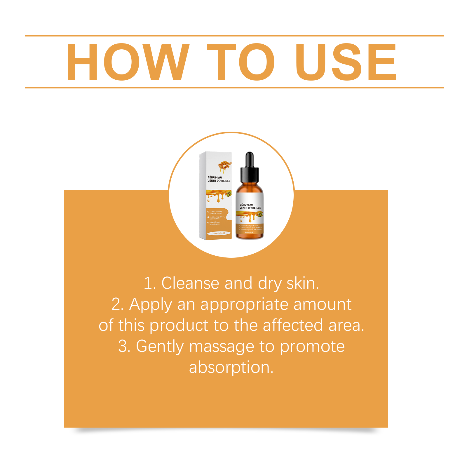 Bee Venom Skin Essence Smoothing Tender Comfortable Skin-friendly Body Cleansing Care Gentle Convenient