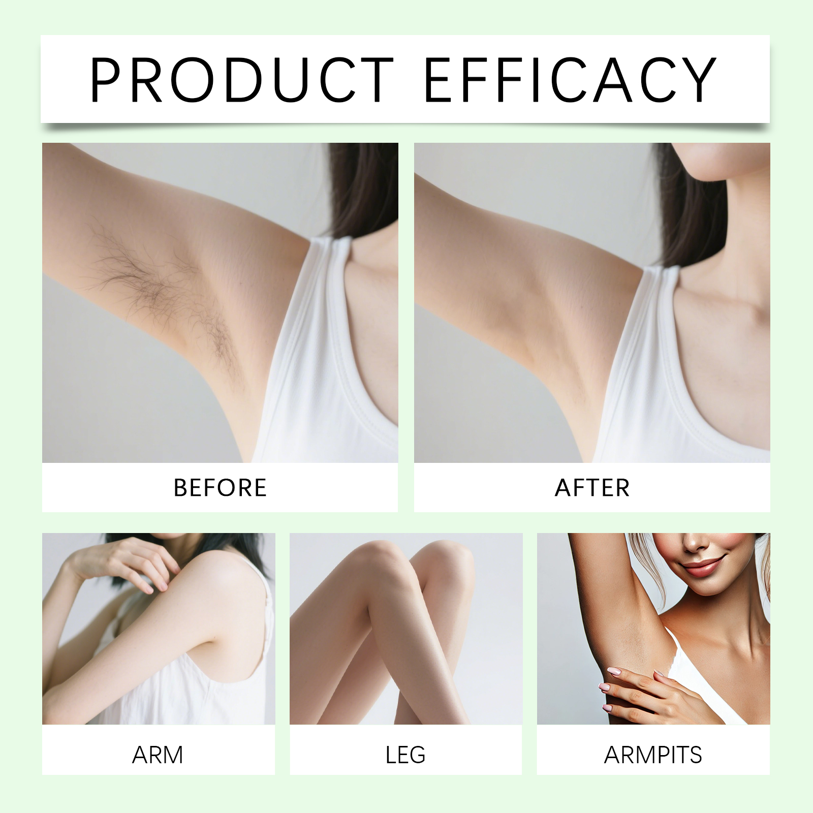 Refreshing Depilatory Cream Avocado Hydrating Mild Depilation Whole Body Arm Leg Skin Tender Smooth
