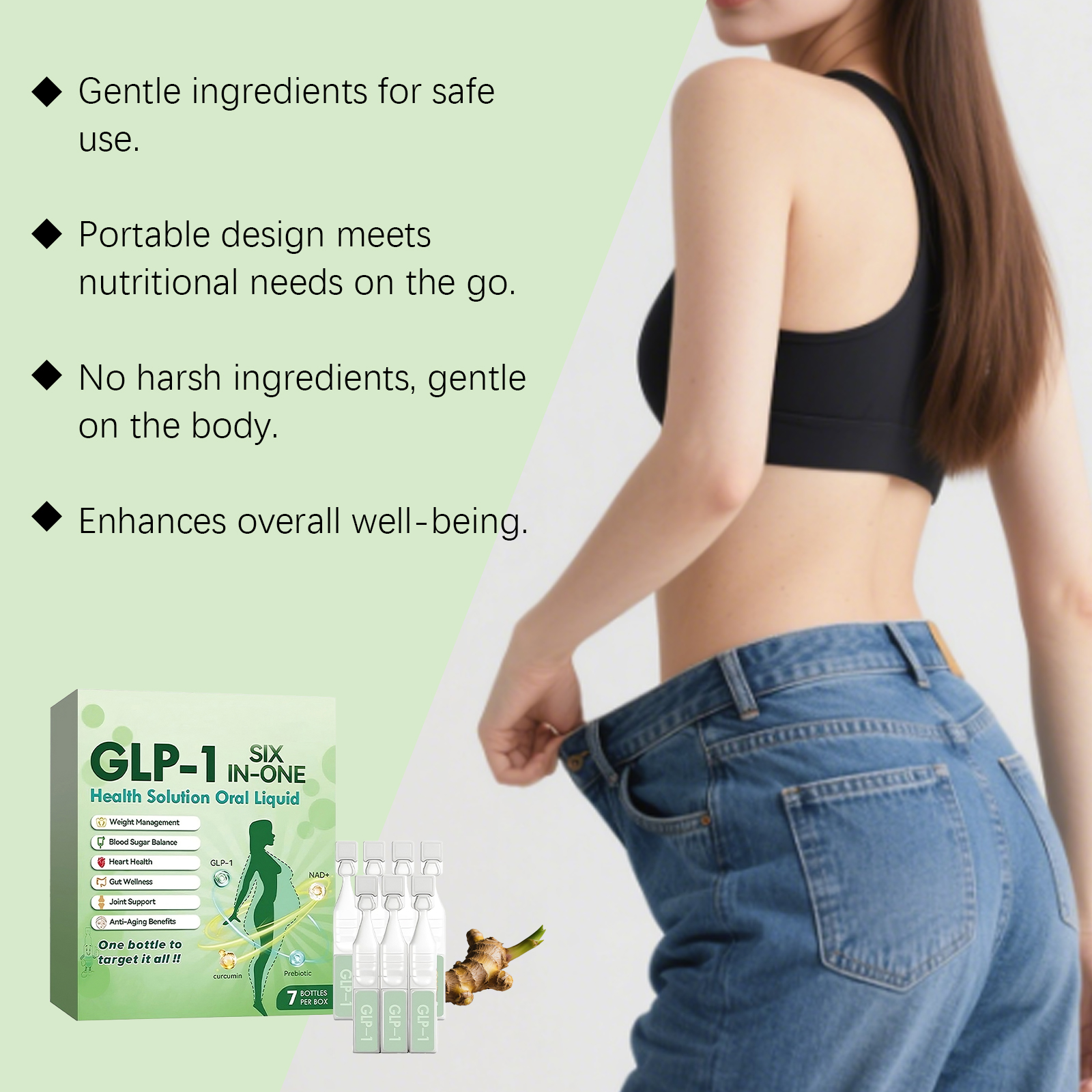 Body Care Drops Gentle Nourish Body Support Slim Figure Enhance Curves Daily Dietary Supplement 