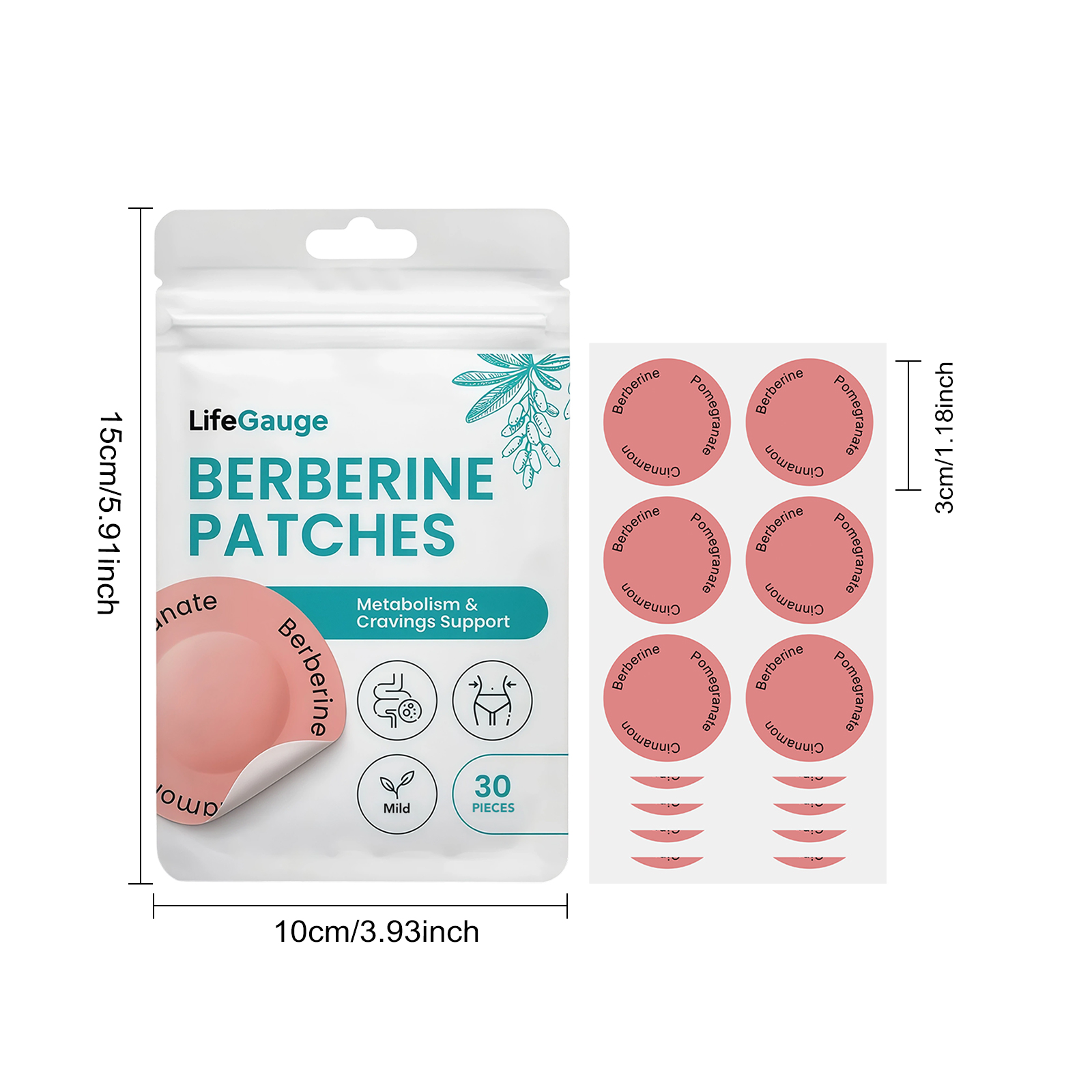 Body Care Patch Gentle Formula Lazy Use Daily Application For Waist Abdomen Figure Curve Display