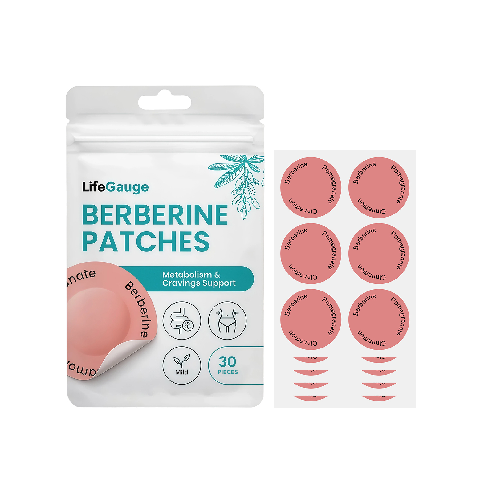 Body Care Patch Gentle Formula Lazy Use Daily Application For Waist Abdomen Figure Curve Display