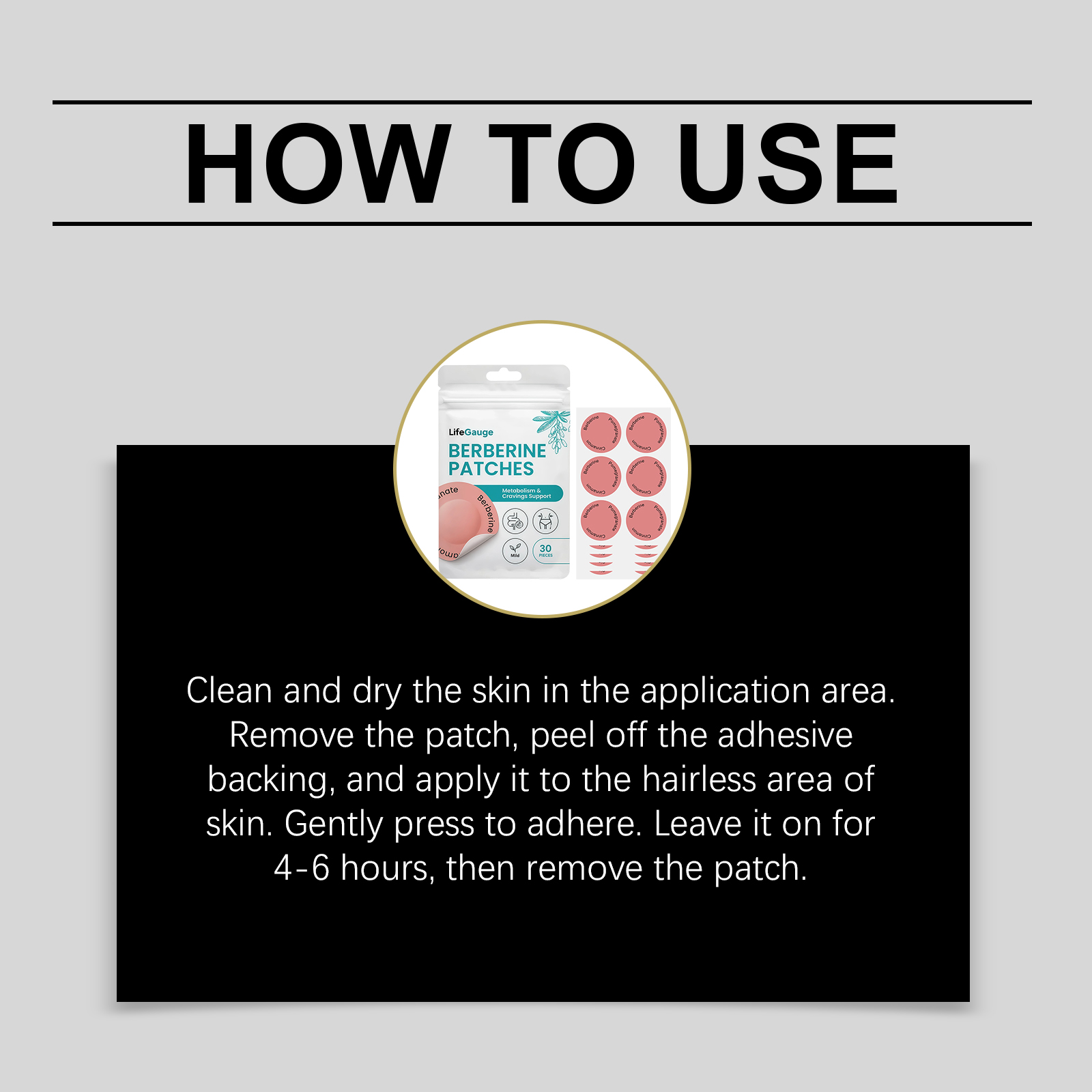 Body Care Patch Gentle Formula Lazy Use Daily Application For Waist Abdomen Figure Curve Display