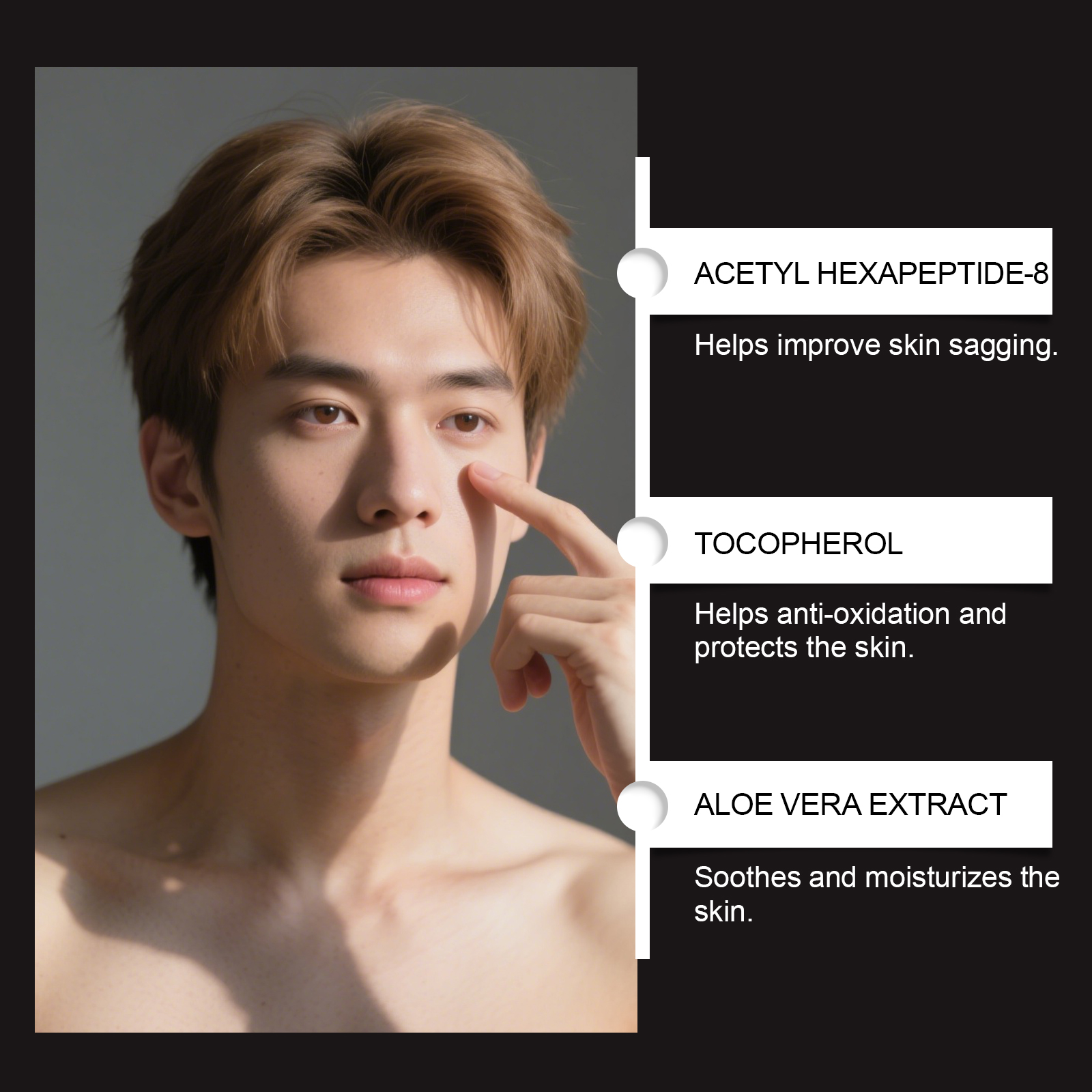 Men Moisturizing Facial Cream Lubricate Elastic Facial Skin Hydrate Nourish Facial Smear Cream