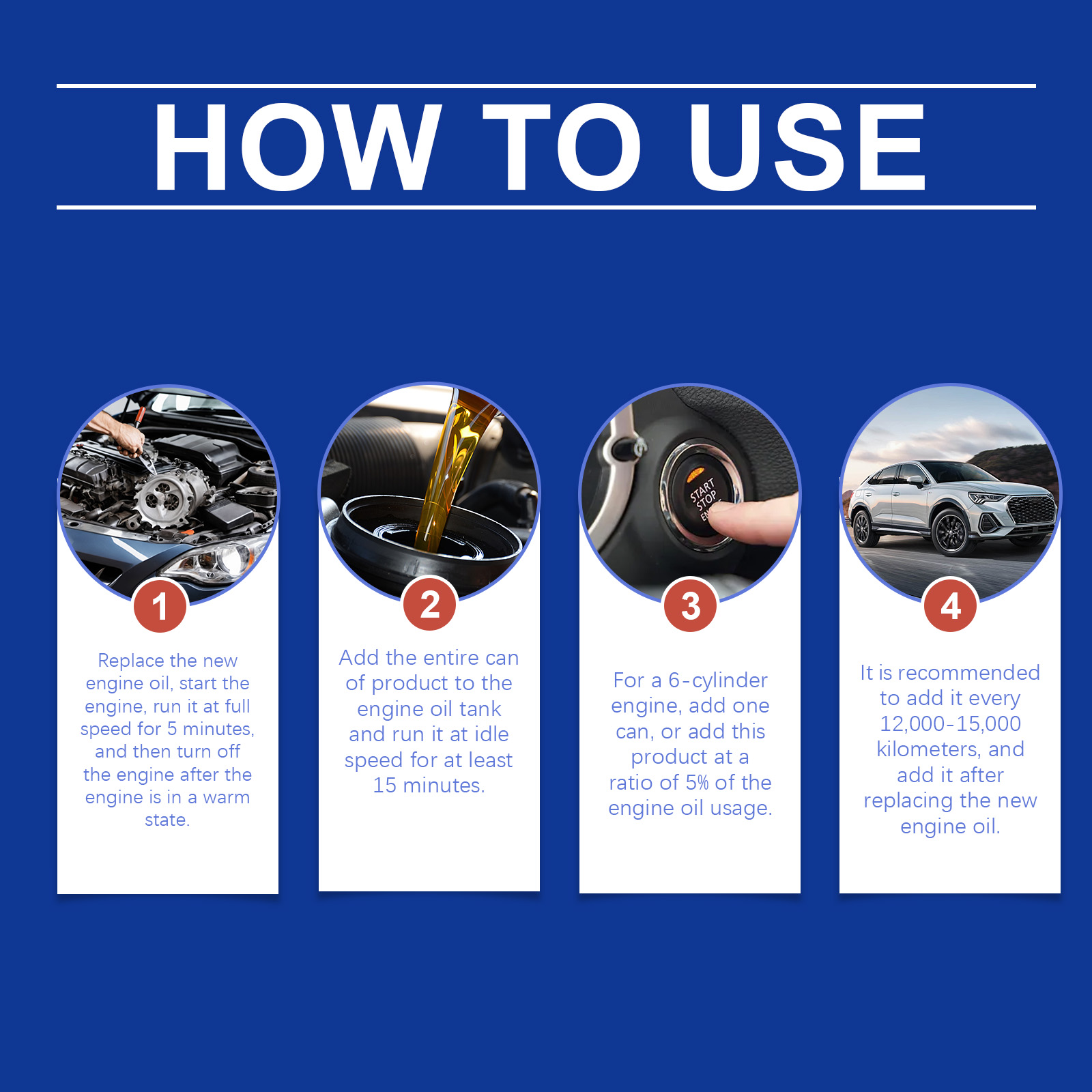 Car Engine Antiwear Protectant Rust Prevention Clean Noise Reduction Protect For Auto Parts